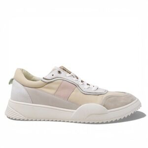 Dolce Vita Lavine Womens Sneakers Cream Pink Suede Leather Multi Color Size 9.5